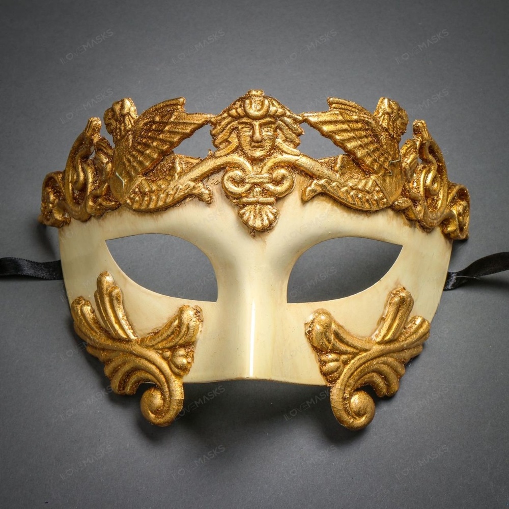 Roman Greek Emperor Warrior Venetian Mask
